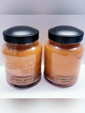 OATMEAL MAPLE COOKIES -A Cheerful Giver Baby Jar Single Wick Candle, 6 oz(2 pcs)